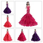 Кукольное платье принцессы Свадебное платье Русалка Высокое качество ручной работы длинный хвост вечернее платье одежда