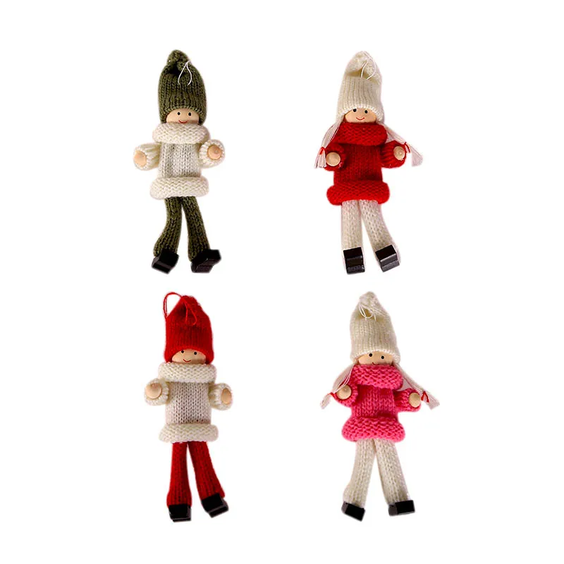 Christmas Angel Girl Boy Dolls Xmas Tree Ornament DIY Decoration for Home New Year 2020 Kids Gift |