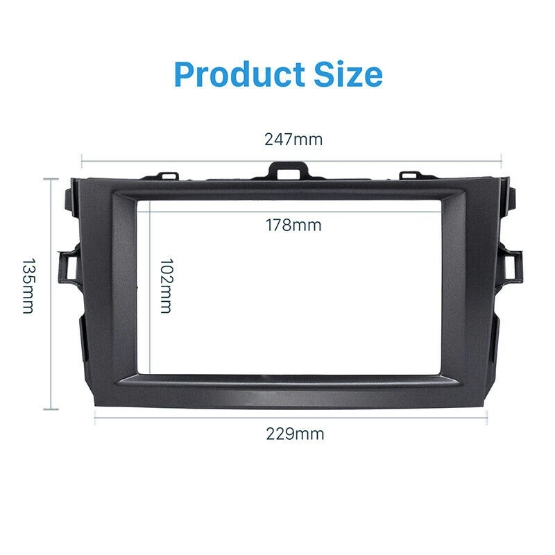 Автомобильный радиоприемник 2DIN Fascia Stereo Dash Kit аудиоплеер для 2008-2010 Toyota Corolla Radio DVD