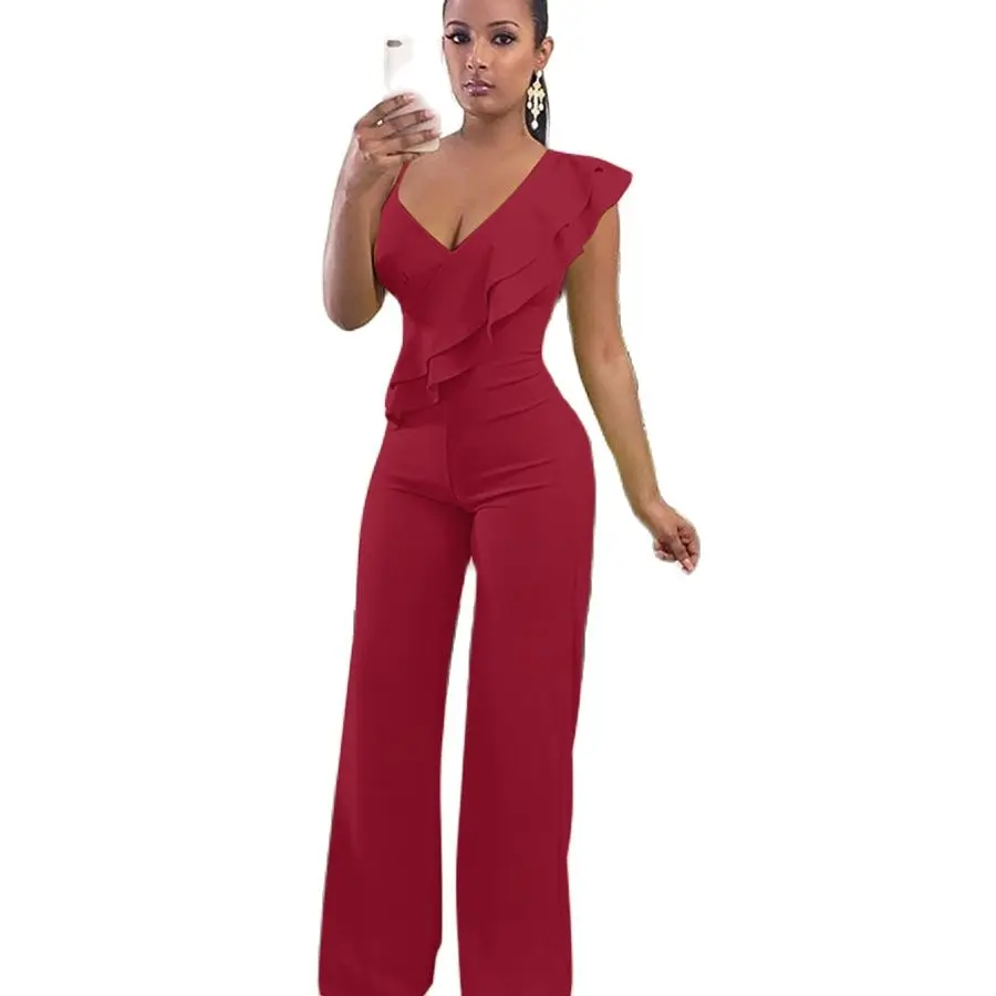 Женский лоскутный комбинезон повседневный сексуальный с открытыми плечами и