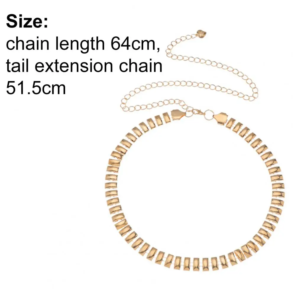 

Gold Narrow Metal Chain Waist Chain Punk Snake Bone Chain Golden Alloy Adjustable Waist Chain Waist Belt for Dress Belt Hip