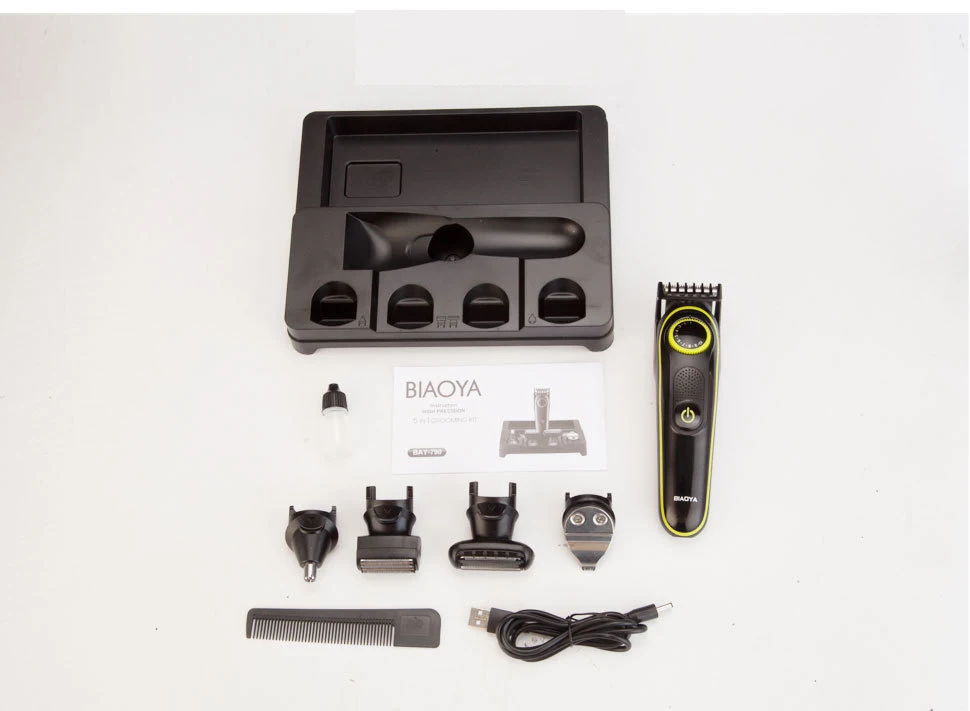 Машинка для стрижки волос триммер бороды набор ухода профессиональный усов за