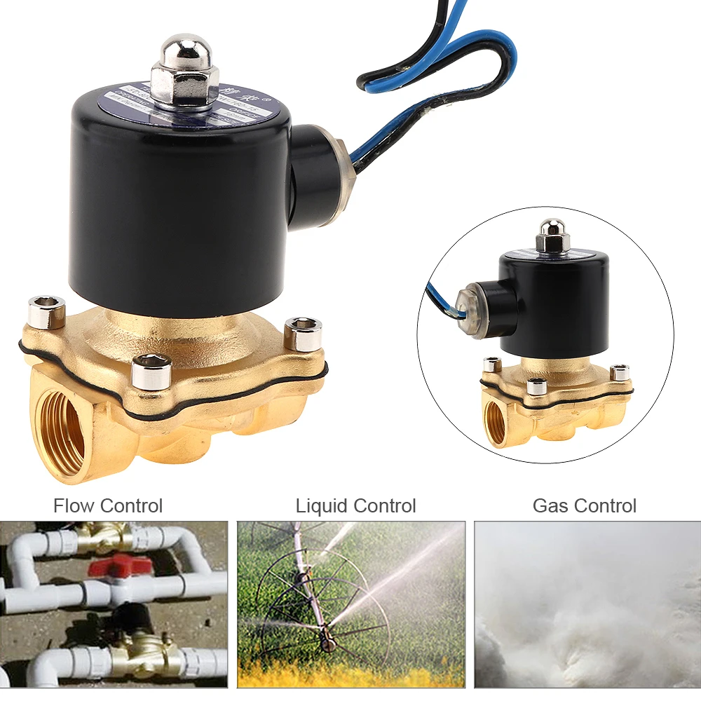 Электромагнитные клапаны 1/2 дюйма Электрический электромагнитный клапан 24 В
