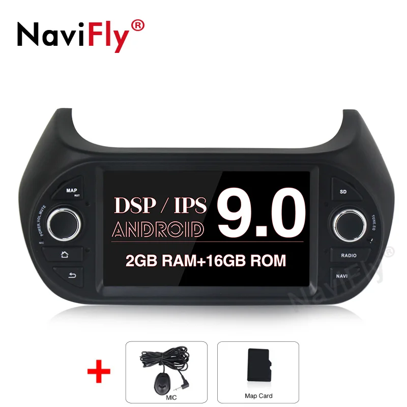 Новинка! 4G Android 9,0 8Core ips DSP автомобильный Радио gps навигация мультимедийный плеер для FIAT/Fiorino/Qubo/Citroen/Nemo/peugeot/Bipper - Цвет: 4Core 2G 16G IPS DSP