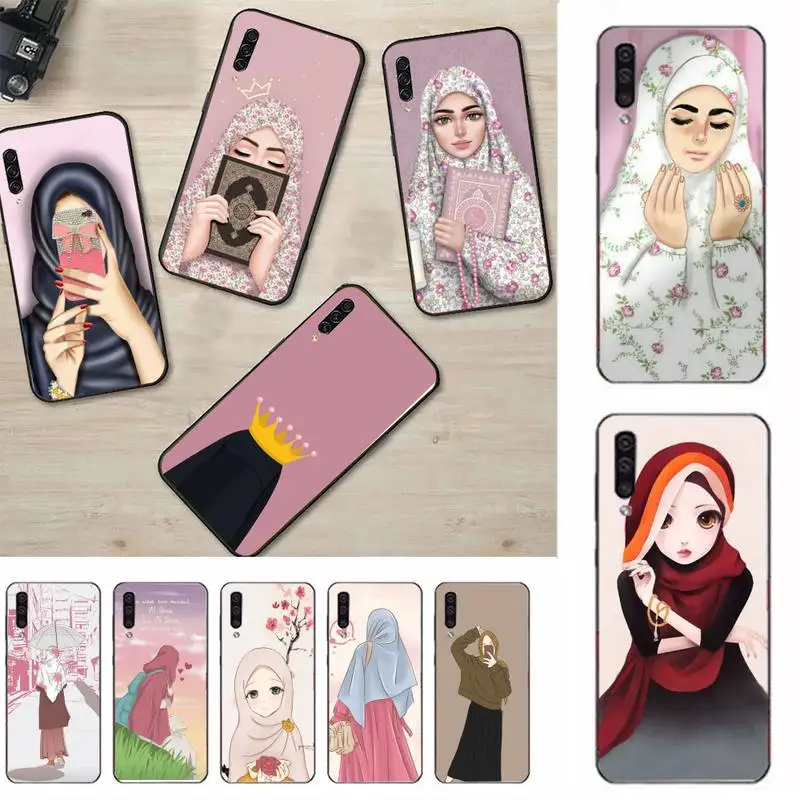 

Fashion Arab Islamic Girl Muslim Women Phone Case For Samsung Galaxy a50 A30S A50S a71 70 a10 TPU Coque for samsung a51 Capa