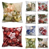 christmas decorations for home 40 style christmas balls and candles 45x45cm cushion cover new year 2022 ornaments navidad natal