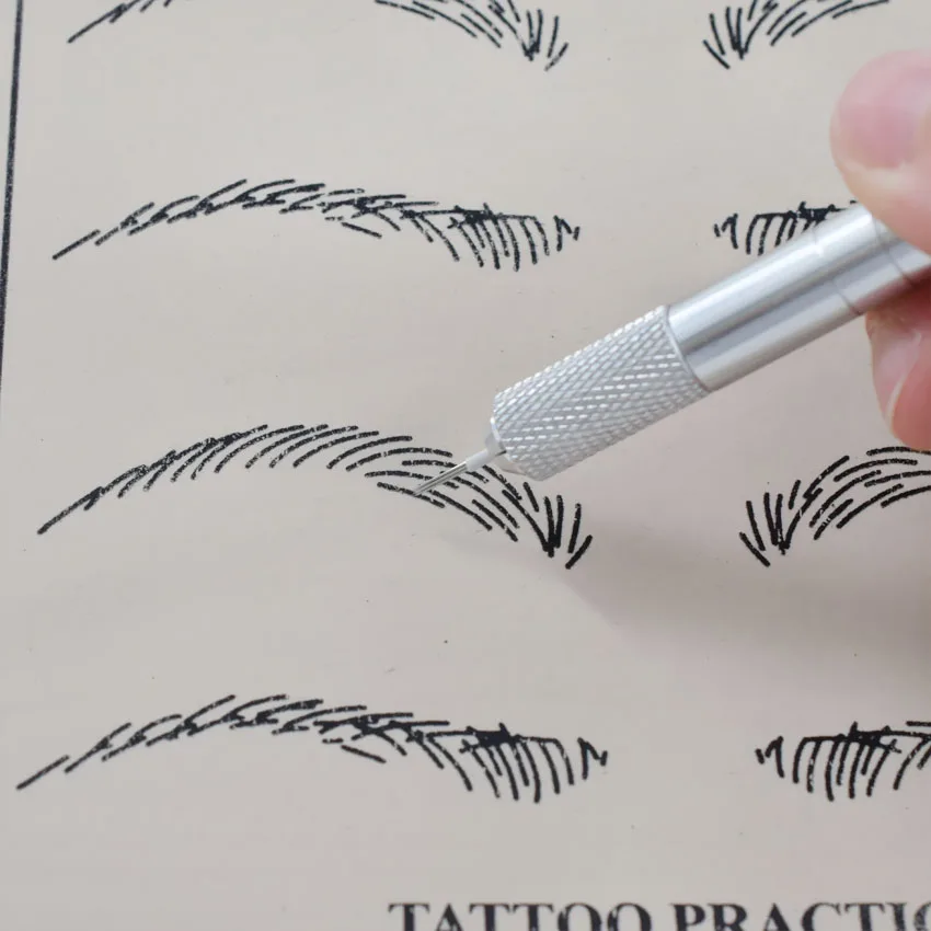 Tattoo Round Needles for Manual Pen Semi Permanent Makeup Fog Needle Microblading Eyebrow | Красота и здоровье