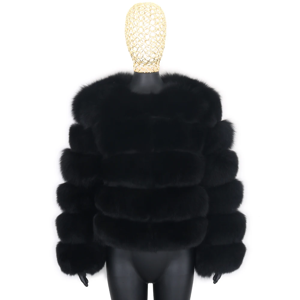 Женская парка с длинным рукавом теплая Толстая натуральным лисьим мехом