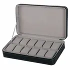 Черный футляр для часов с 612 ячейками из искусственной кожи чехол для часов коробка для хранения кварцевых часов коробка для ювелирных изделий лучший подарок