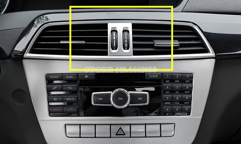 Внутренняя консоль с регулировкой вентиляции крышка ручки для Benz C класса W204 S204