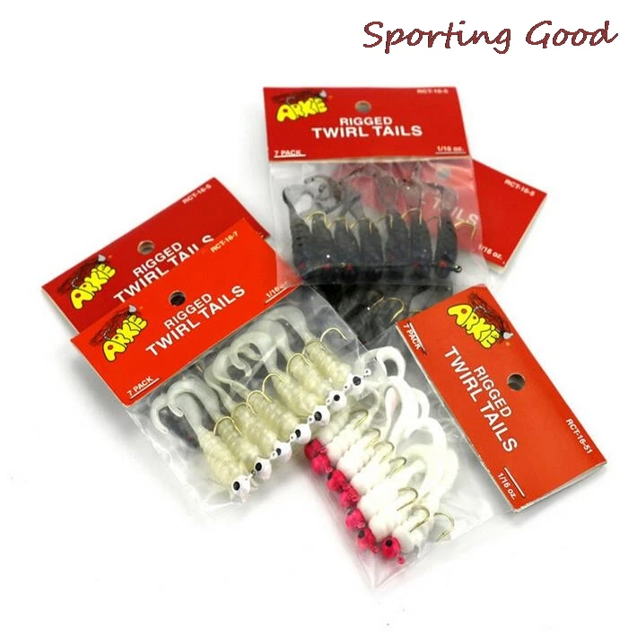 7 шт./лот Мягкая приманка для рыбной ловли приманки морского окуня джиг голова