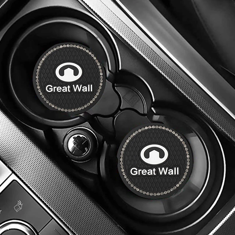 

1PC Diamond Car Coaster For Peugeot 206 208 308 307 207 3008 2008 407 508 408 rcz rifter 2021 logo Car Accessories