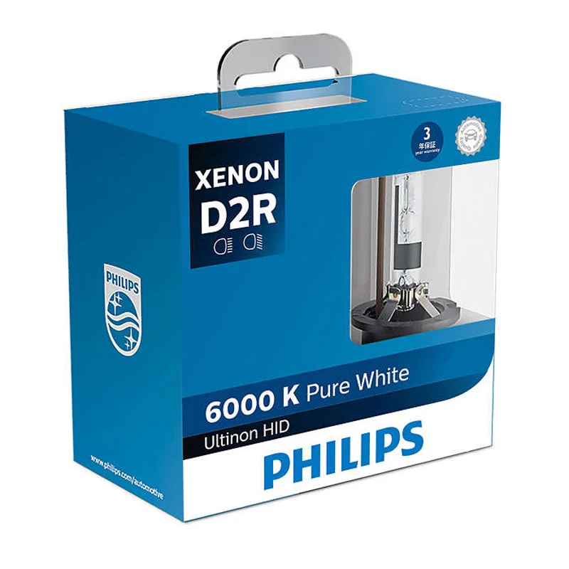 Лампы Philips HID 6000K D1S D2S D2R D3S D4S Ultinon холодный синий ксенон белый свет