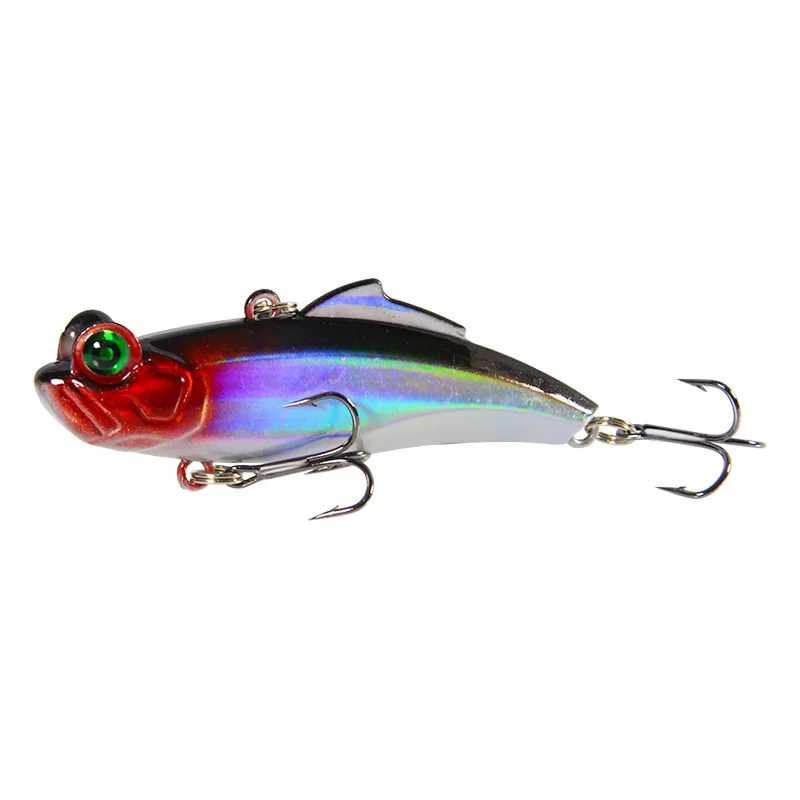 

1PCS New Fishing Lure 3D Eyes Crankbait VIB Lures Wobbler Jig Fish Baits6.5cm12g Artificial Hard Bait Winter Fishing Tackle lure