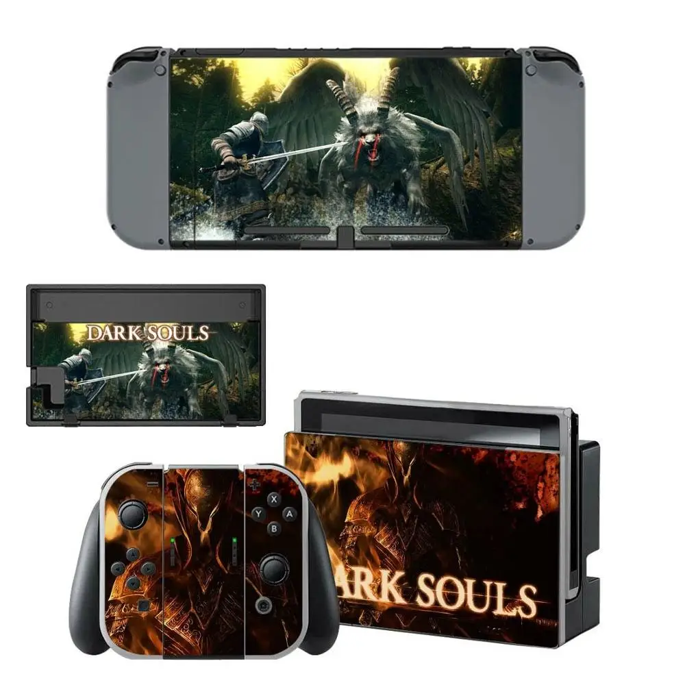 Наклейки на консоль Nintendo switch Skin Dark Souls Switch наклейки Joy con Controller Dock Skins|Наклейки| |