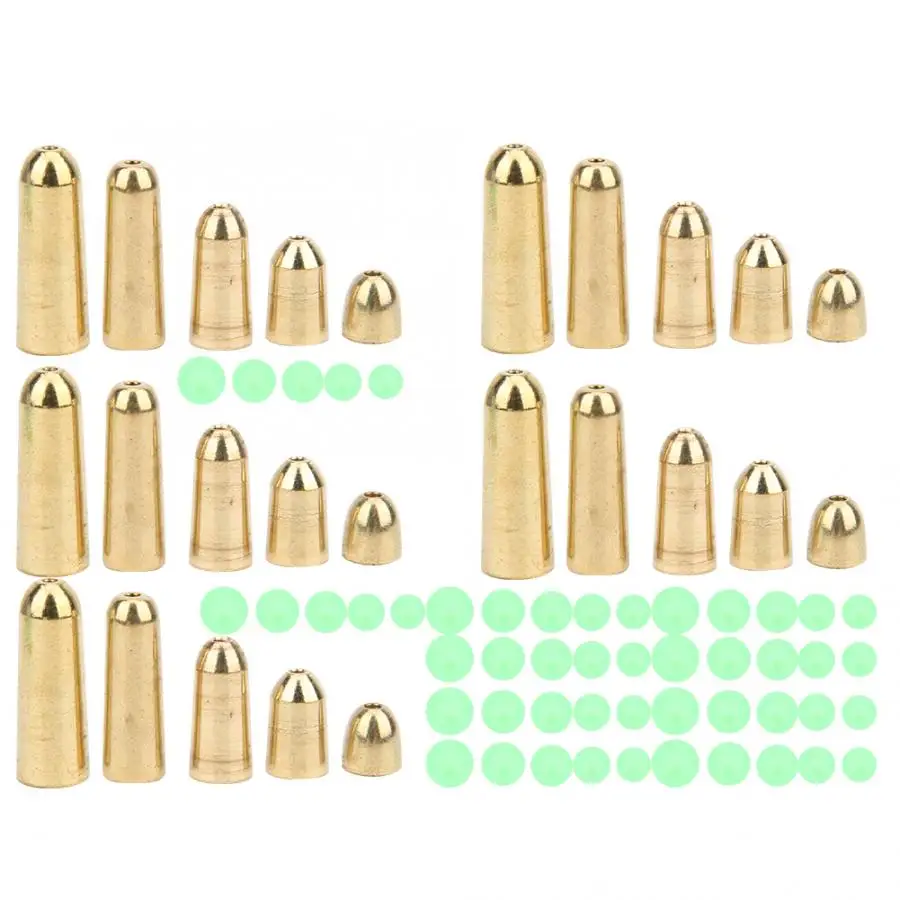 75 шт. светящиеся приманки для ловли карпа пластиковые рыболовные бусины с