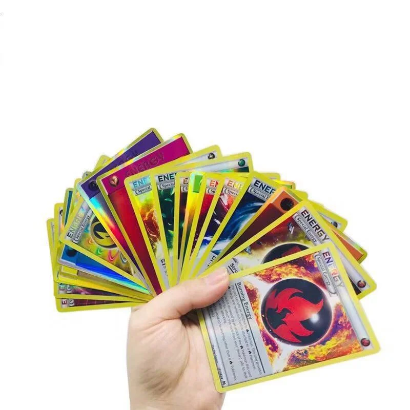 TAKARA TOMY-Juego de cartas de Pokemon para ni&ntilde;os, colecci&oacute;n de cartas de energ&iacute;a de batalla, amplificador de tarjeta de intercambio en ingl&eacute;s brillante, caja de juguetes-3