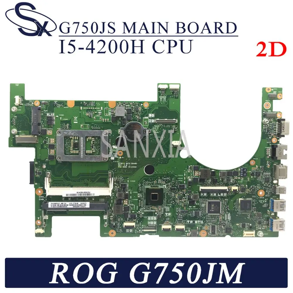 KEFU G750JS материнская плата для ноутбука ASUS ROG G750J оригинальная DDR3L 2D I5-4200H |