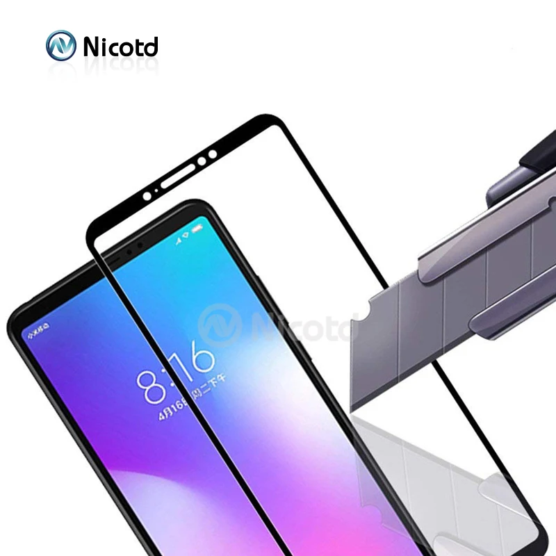 9H Full Cover Tempered Glass For Xiaomi Max 1 2 3 Screen Protector Protective Film Black White Golden Color | Мобильные телефоны и