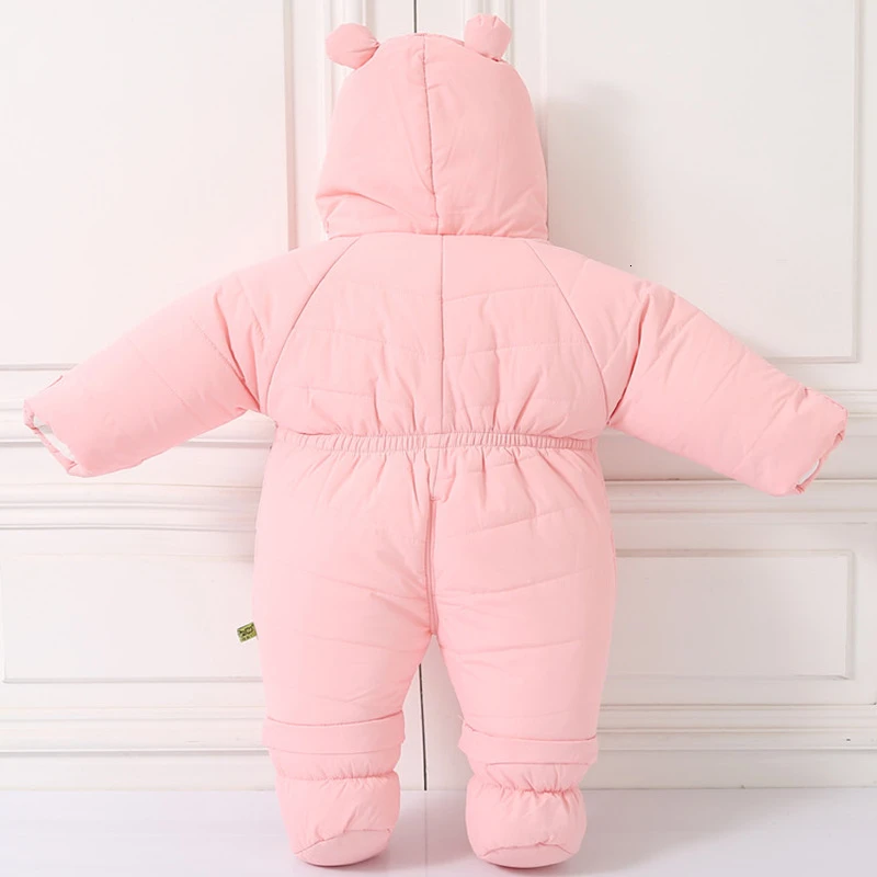 -30 degrees Russian new Cartoon bear winter overalls clothes baby jumpsuit kids girl coat infant snowsuit boy snow wear clothing | Детская