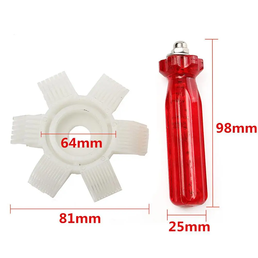 Car Automotive Refrigeration A/C Condenser Radiator Evaporator Fin Straightener Comb Rake Cleaner Repair Tool White | Автомобили и