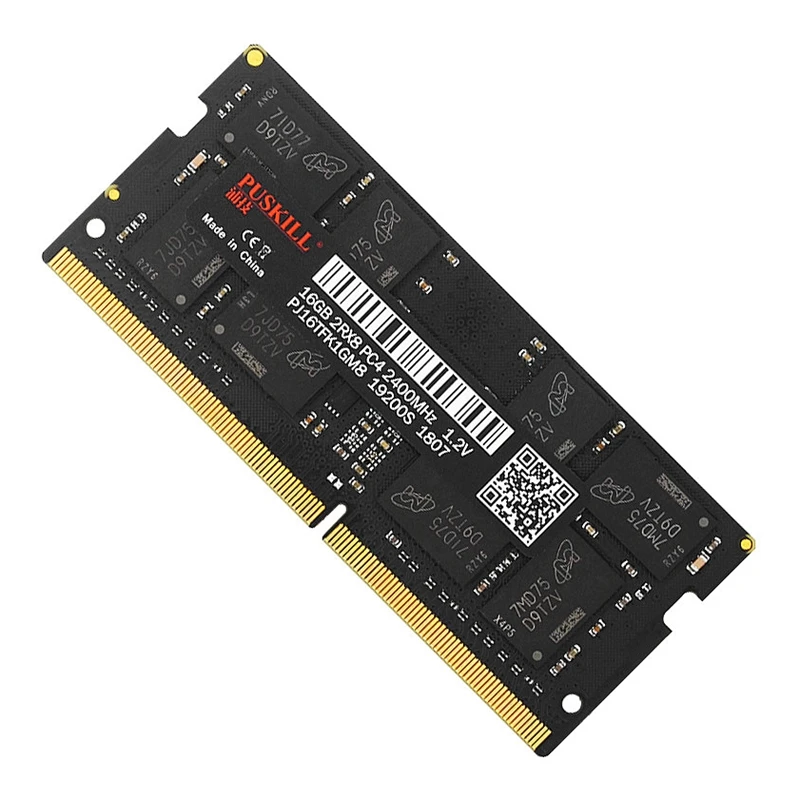 

PUSKILL 16G DDR4 RAM 2400MHz 1.2V 288-Pin Computer Game Memory Module, Suitable for Notebook Computers