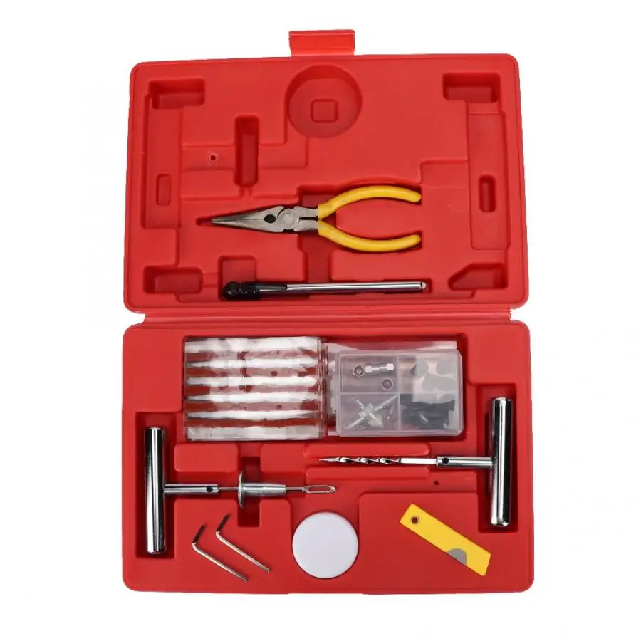 59 шт. Универсальный Автомобильный сверхмощный прокол шин ремонтная вставка для