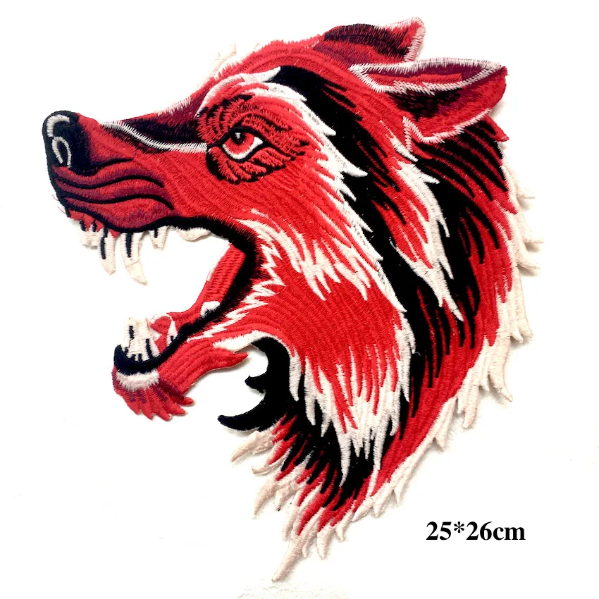 1 шт. водорастворимые крутые аппликации с большим волком аппликация для