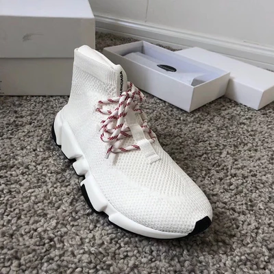 Эластичные носки обувь для женщин новинка 2019 бега на толстой подошве