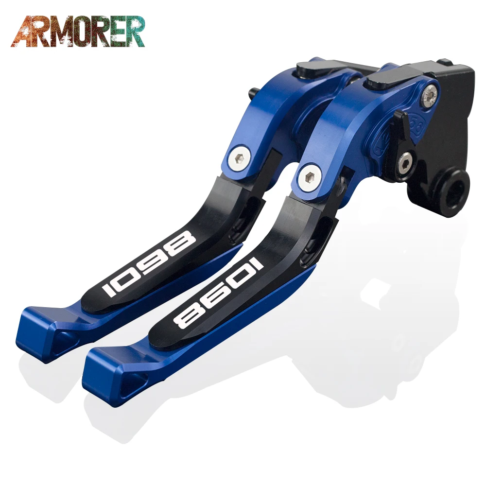 

1098/S/R/Tricolor Motorcycle Accessories CNC Adjustable Foldable Brake Clutch Levers Parts For Ducati 1098S 1098 S 2007- 2008