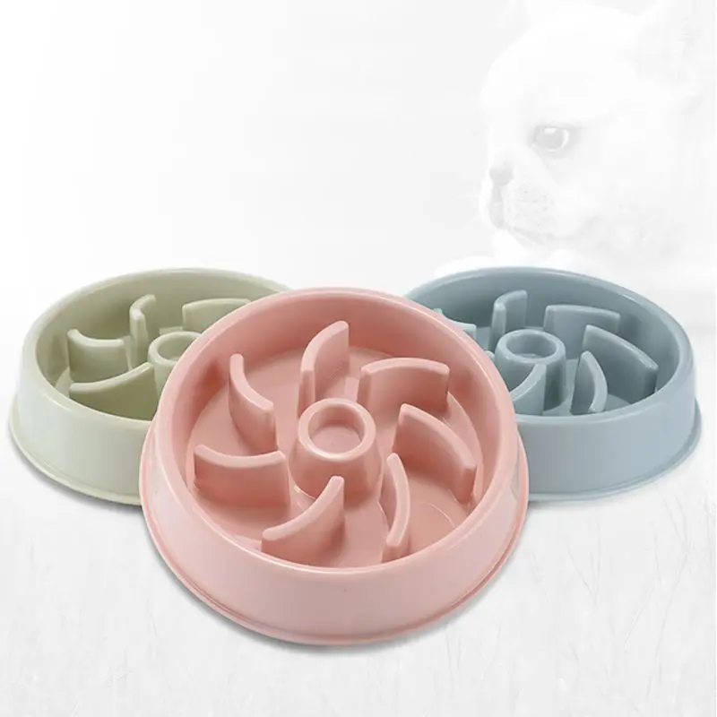Pet Slow Feeder Dog Cat Non-Toxic Puzzle Bowl Fun Pets Bloat Stop Anti-smashing Food Bowls For Dogs Cats 090C for dogs | Дом и сад