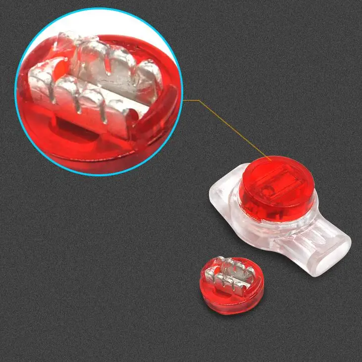 100 pcs Original UY K3 Three-wire multiplexed three-core fast Connect wiring telephone network cable crimping quick connector