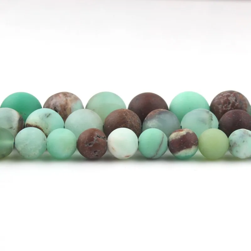 

Natural Matte Australian Green jades Stone Beads Round Loose Spacer Beads For Jewelry Making Diy Earring Bracelet 6/8/10mm 15"