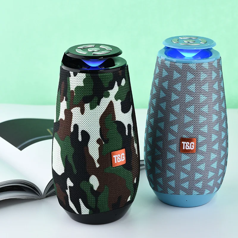 Светодиодный динамик TG портативный беспроводной с поддержкой TF-карты FM-радио AUX