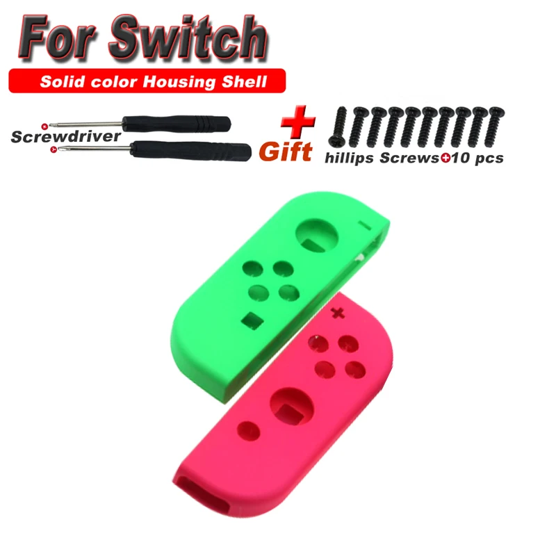 Чехол для Nintendo Switch NS Joy Con защитный чехол зеленый желтый розовый левый/правый контроллера Joycon игровые