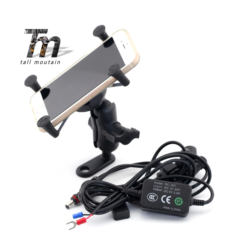 Держатель для телефона зарядное устройство USB HONDA CB300F CB500F CB500X CB650F CB1100 VFR800X VFR1200X