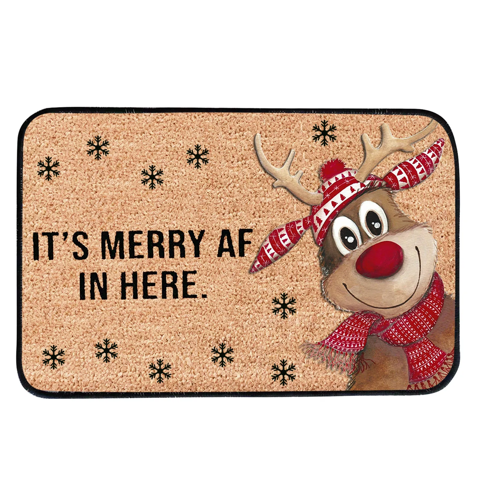 

2022 Christmas Decorations Doormat,Merry Xmas Gnomes Elk Rug Indoor Outdoor Entrance Carpet Holiday Home Decor Door Mat