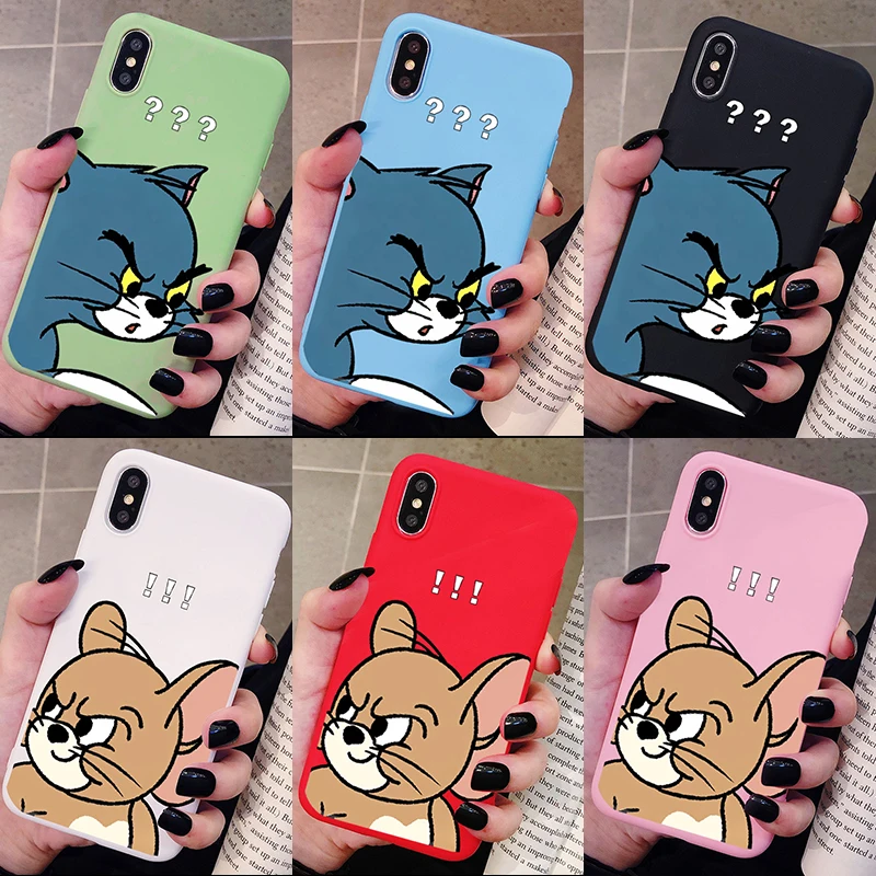 Чехол для телефона с рисунком Тома Джерри huawei P30 P20 P10 Pro Lite Plus матовый Силиконовый