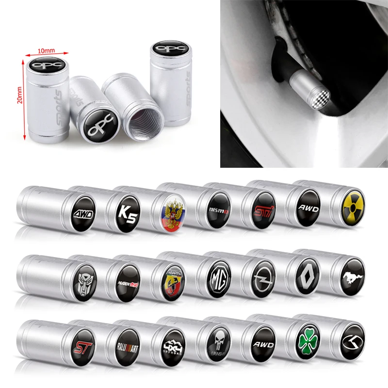 4 шт. новый стиль алюминиевый сплав автомобиля колеса крышки стержня вентиля шины