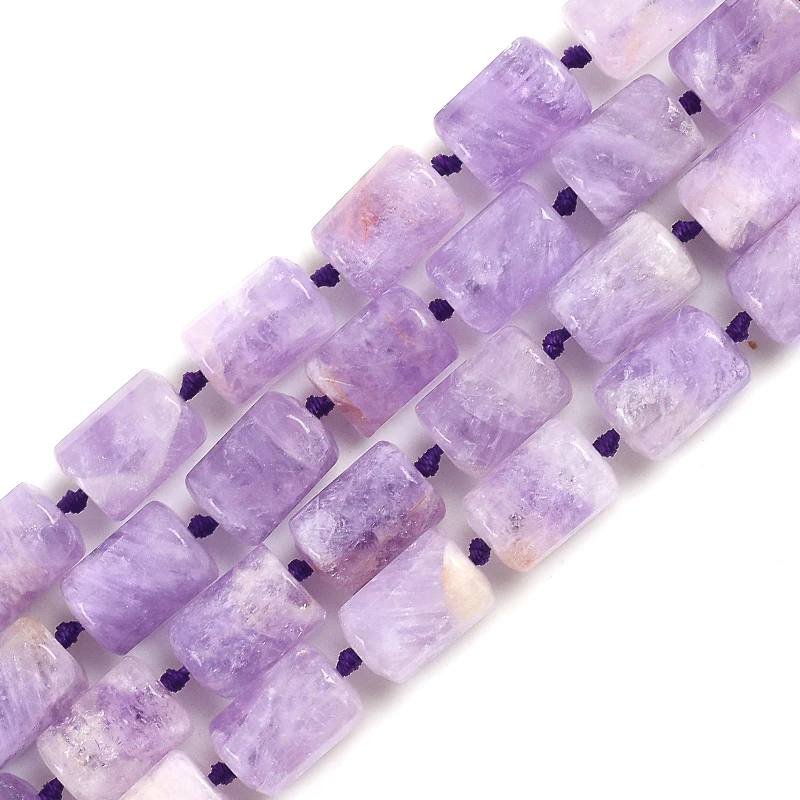 

Натуральсветильник аметисты бусины цилиндрические свободные бусины Подвески Браслет