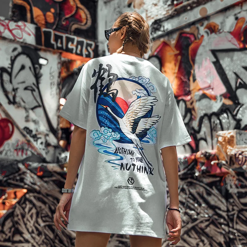 

Мужская футболка 2021, Мужская Студенческая футболка в китайском стиле с коротким рукавом, Мужская модная свободная футболка из искусственно...