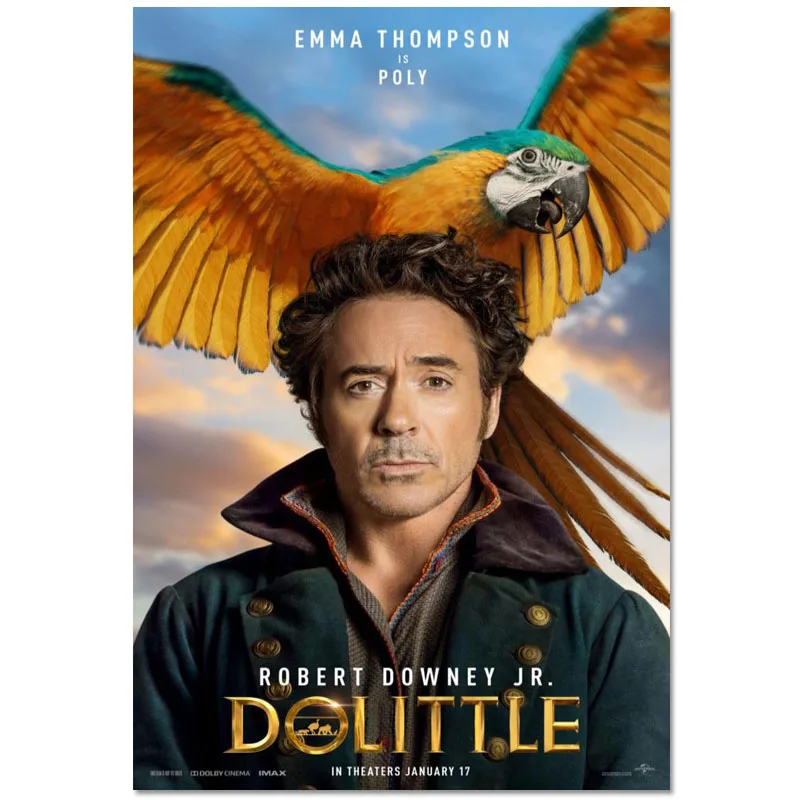 Персонализированный постер с доктором долтлом домашний декор модный тканевый