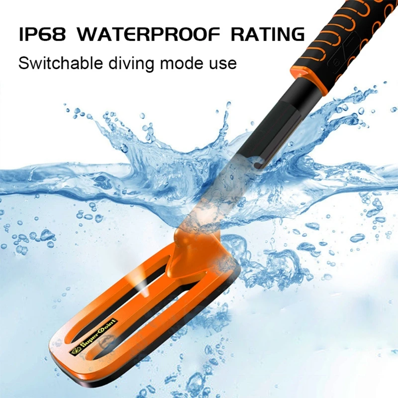 

Underwater Metal Detector 60m Pulse Pinpointer Induction Dip Treasure Ip68 Waterproof Dip68 Water Coil Hand Holding