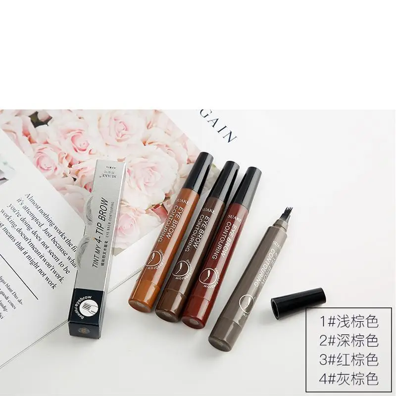 Водостойкий карандаш для бровей вилка с кончиком гель долговечная ручка тинт