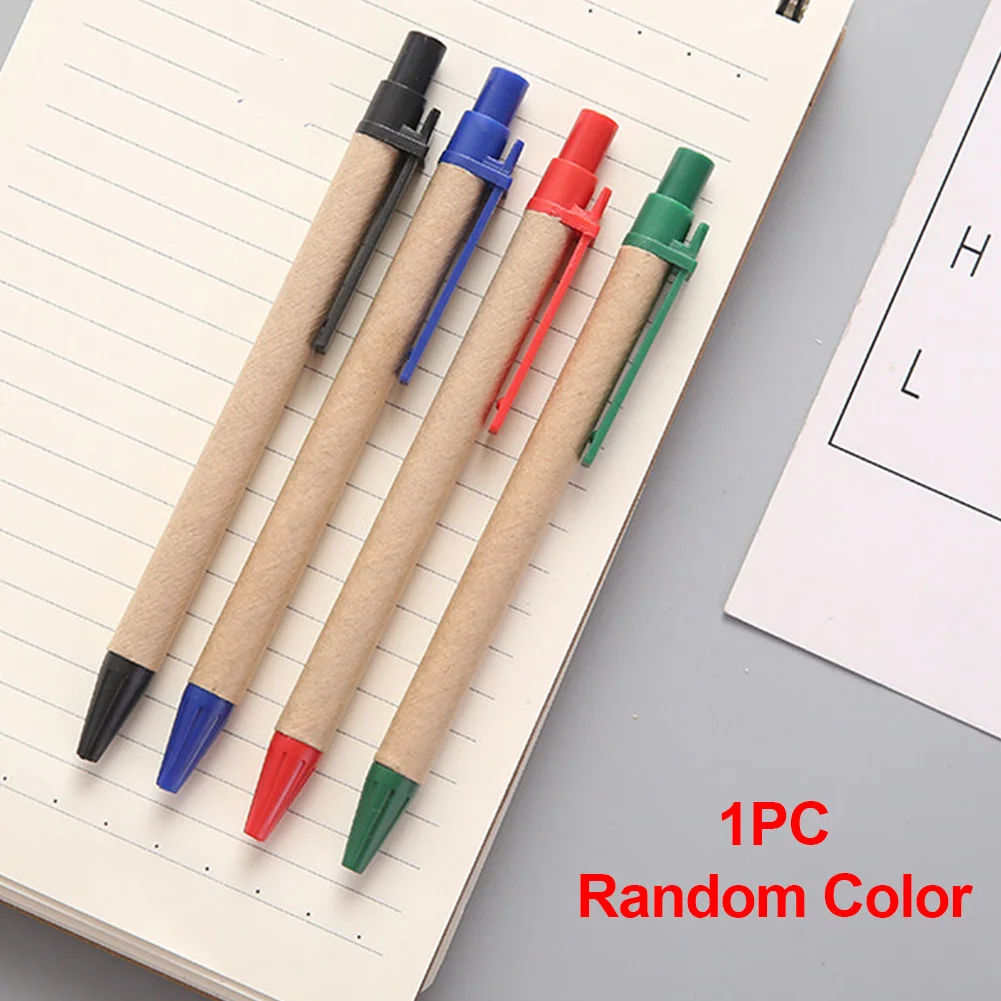 Школьная бумага Экологичная шариковая ручка гладкая офисная простая 0 5 мм