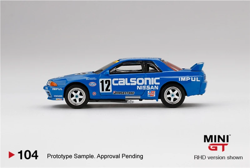 MINI GT 1:64 Nissan Skyline GT-R R32 Gr. A #12 Calsonic 1993 RHD литая модель автомобиля | Игрушки и хобби