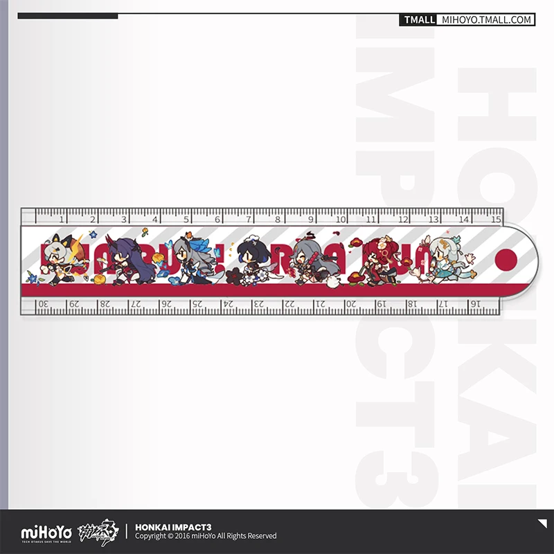 

Game Honkai Impact 3 Raiden Mei Seele Row Running Series Folding Ruler Student Stationery Drafting Measuring Scale Ruler Cute
