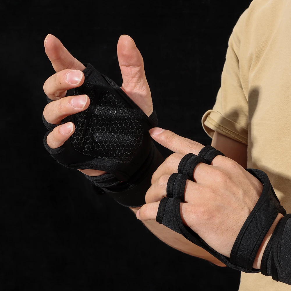 Тренировочные перчатки для тяжелой атлетики женщин и мужчин спортивные фитнеса