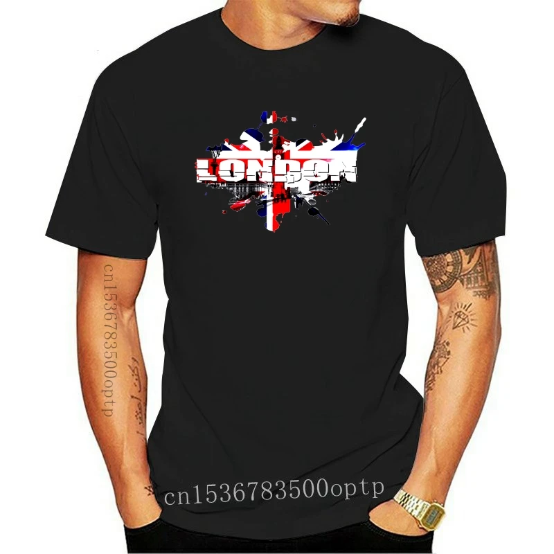 

New London - White T Shirt Top Great Britain Flag - Mens Womens Kids Baby Sizes