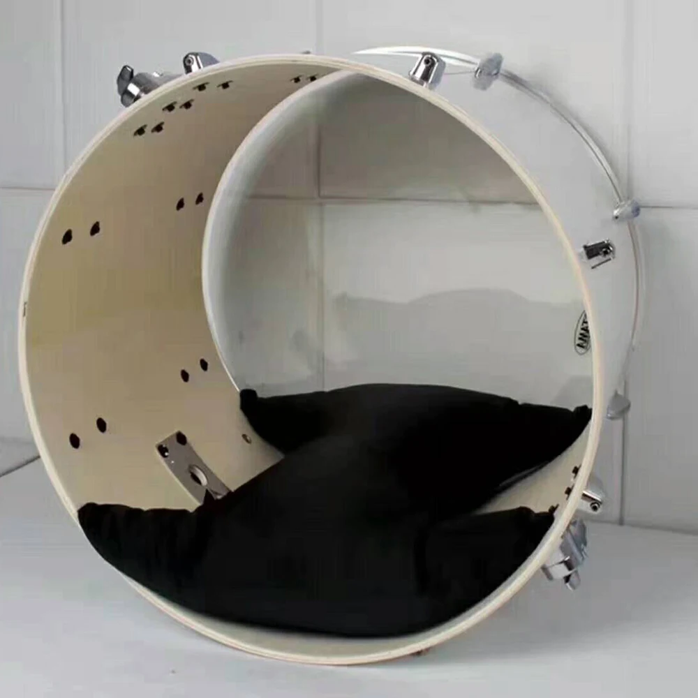 

Bass Drum Damper Adhesive Bass Drum Sound-absorbing Pillow Drum Practice Noise Reduction Cushion Pad Black / Red (Optional)